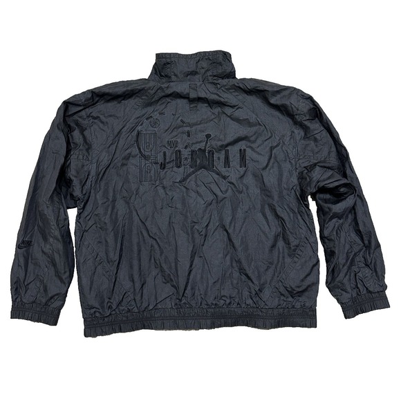 Nike Air Jordan Mens Track Jacket MVP Color Black Size Large - Picture 2 of 15